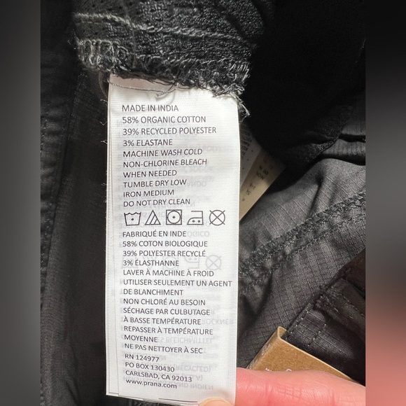 New Prana Double Peak Pants Charcoal Gray 32x32 Mens Standard Fit Tapered Leg - Picture 10 of 10